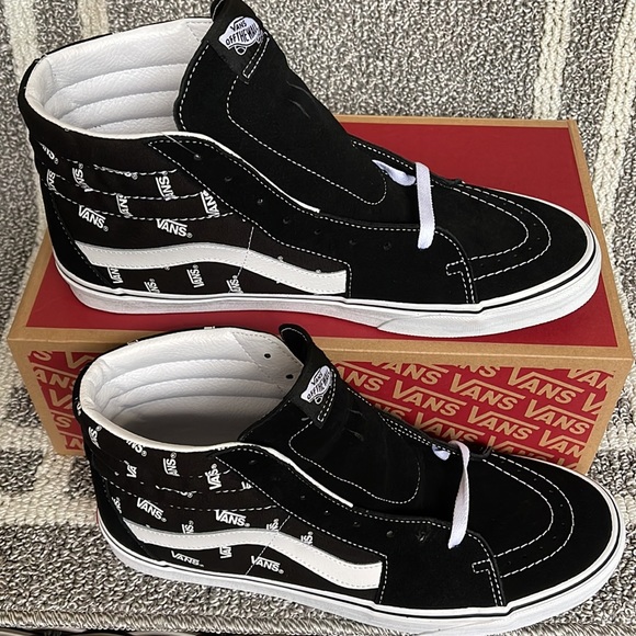 Vans Sk8-Hi Vans Black/True White MENS - Picture 2 of 16